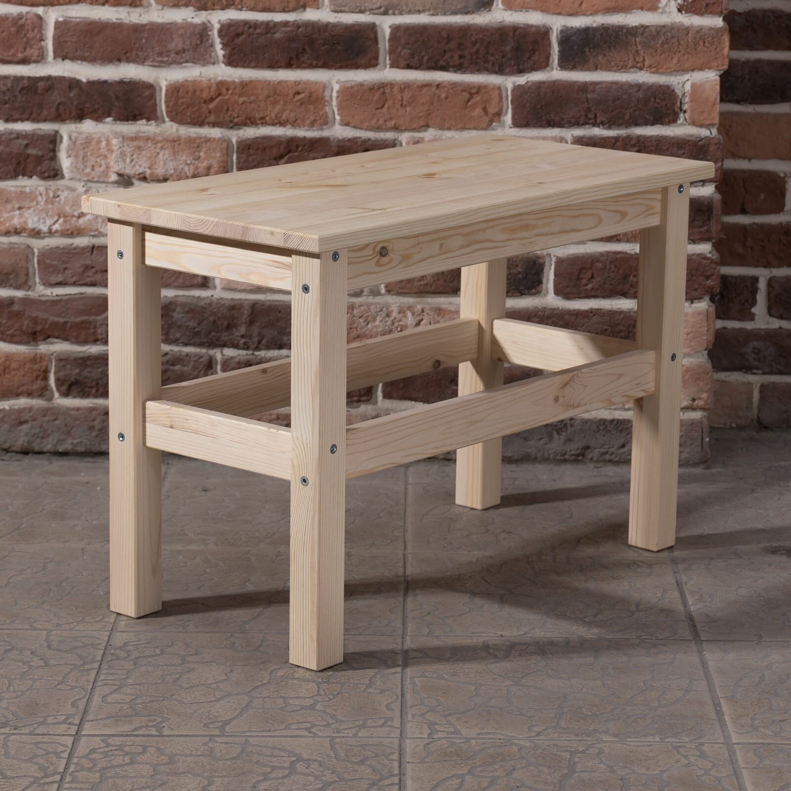 фото Скамья деревянная Ральф для дома и сада из массива сосны