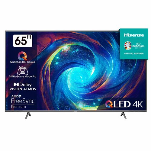 Hisense Телевизор 65E7KQ PRO 65.0" 4K UHD, темно-серый