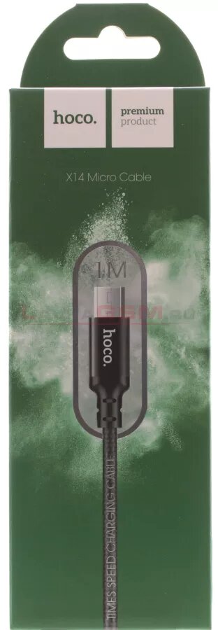 Кабель micro USB HOCO X14, 1A, Черный, 1м.