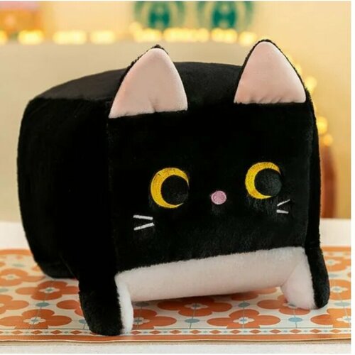 Мягкая игрушка Котокуб - Квадратный кот-батон подушка 20см 450₽