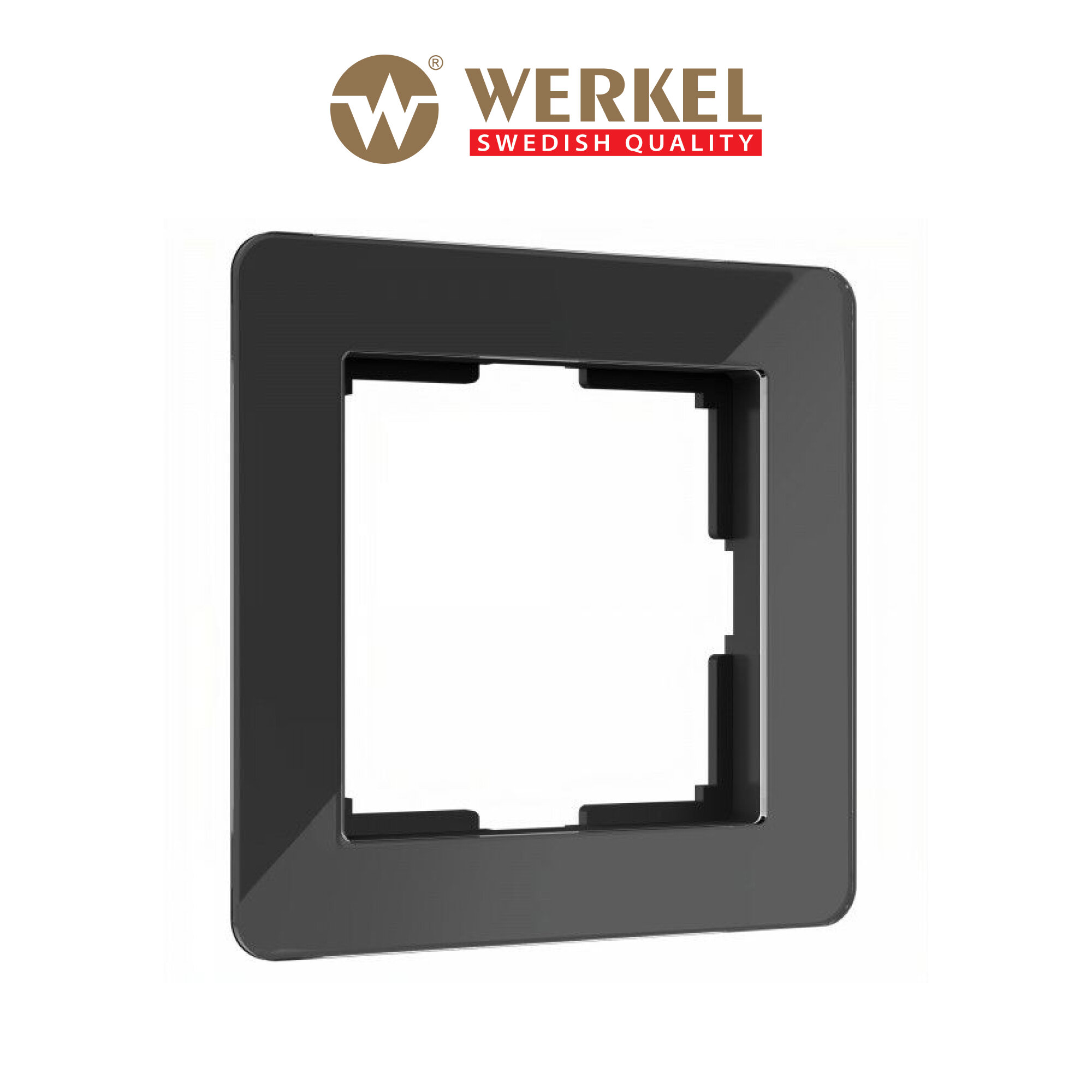 Рамка на 1 пост Acrylic Werkel W0012708 черный