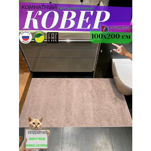 Ковер комнатный прямоугольный 100200 см 2960₽