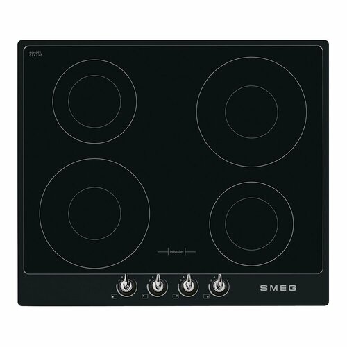 Индукционная варочная панель 60 см Smeg Victoria SI964NM черная 14699000₽
