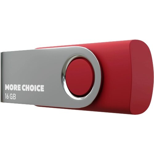 Флешка More Choice MF16 16 Гб usb 2.0 Flash Drive - красный