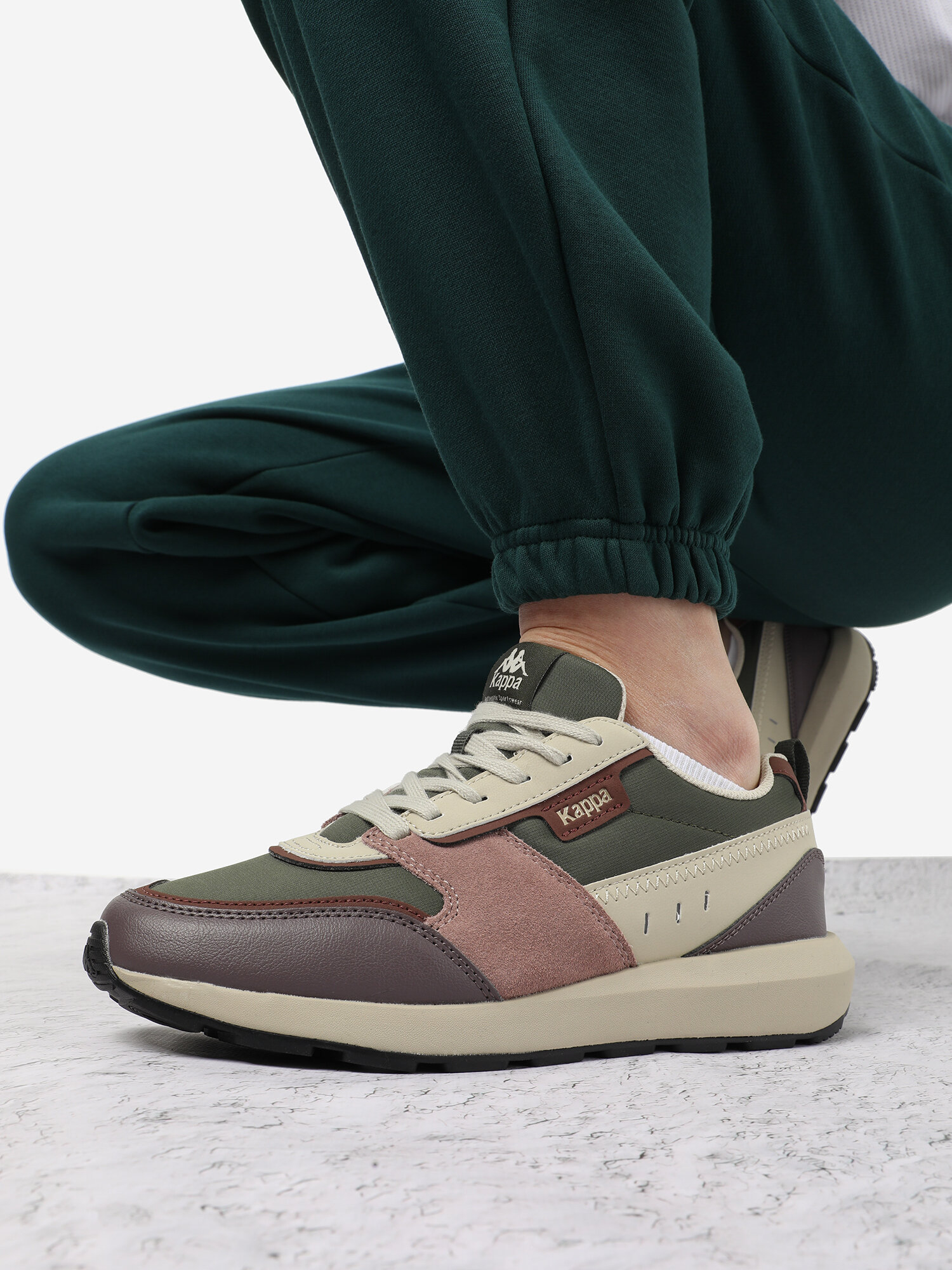 фото Кроссовки женские Kappa Authentic Run Зеленый; RU: 35.5, Ориг: 37