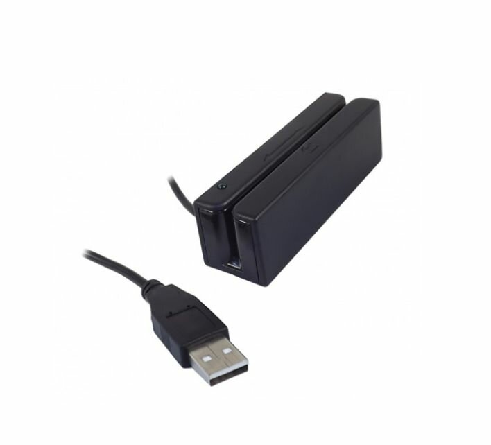 Ридер магнитных карт Rx100, USB HID, 1+2 дорожки, черный, RU150 карт Posiflex MR-2000
