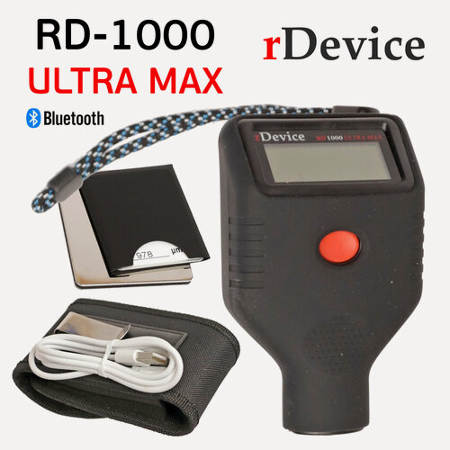 Изображение товара Толщиномер rDevice RD-1000 Ultra MAX (до 6мм; bluetooth; все металлы) LCD экран
