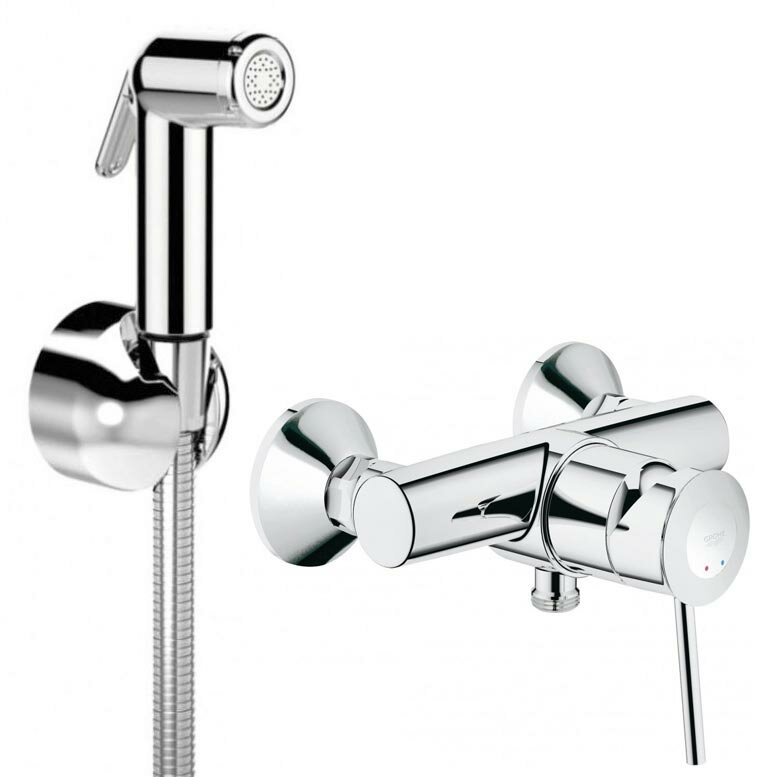 BauClassic 55057001 гигиенический душ со смесителем Grohe