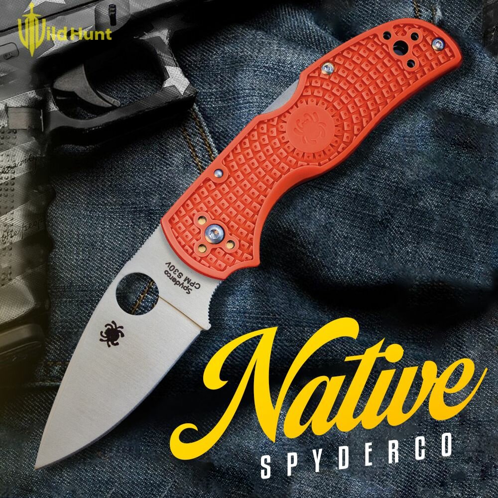 Туристический складной нож Spyderco Native 5 Orange