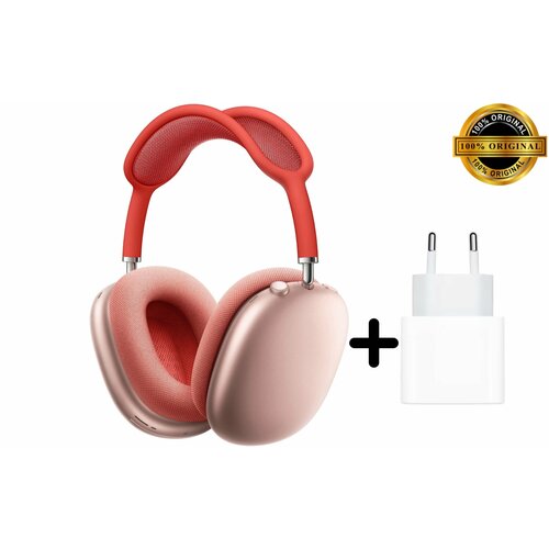 Apple AirPods Max - беспроводные наушники Lightning розовый зарядный блок оригинал 73000₽