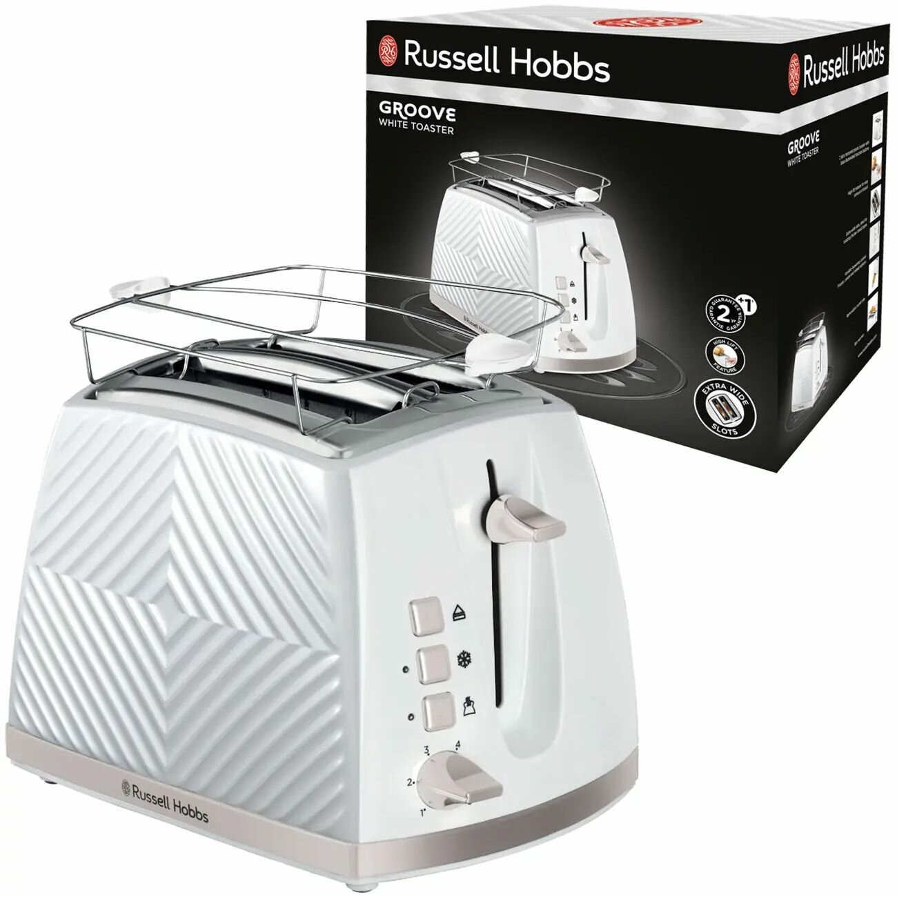 Тостер Russell Hobbs 26391-56, белый