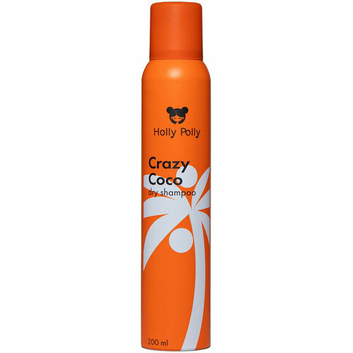 фото Holly polly сухой шампунь crazy coco для всех типов волос, 200 мл