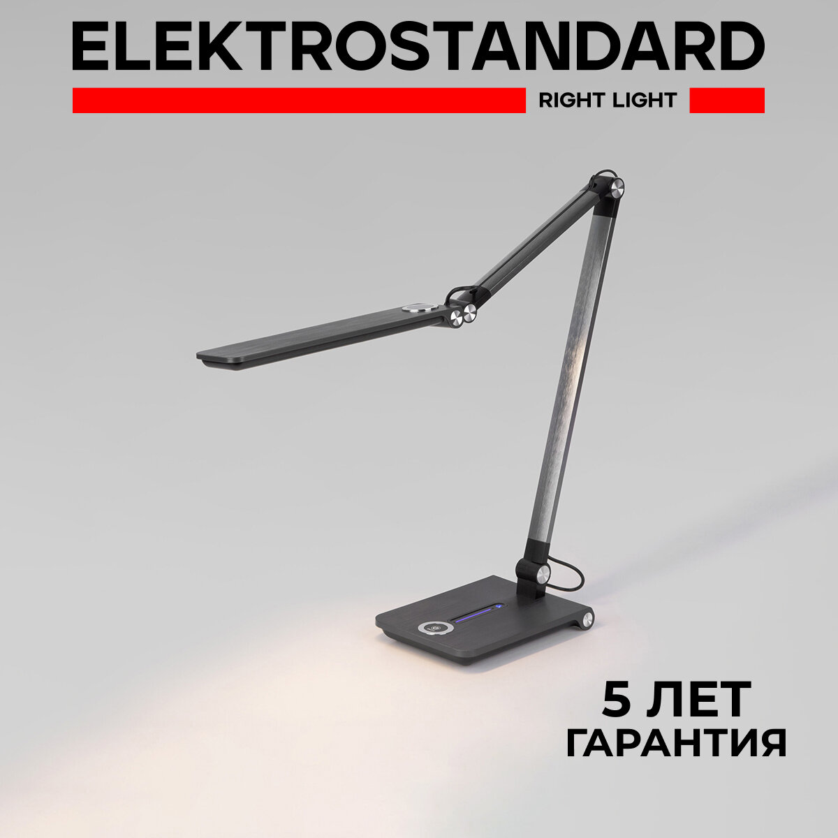 Настольная лампа / Светильник настольный светодиодный Elektrostandard Great TL70240, 10 Вт/3000K/4000K/6000К, графит