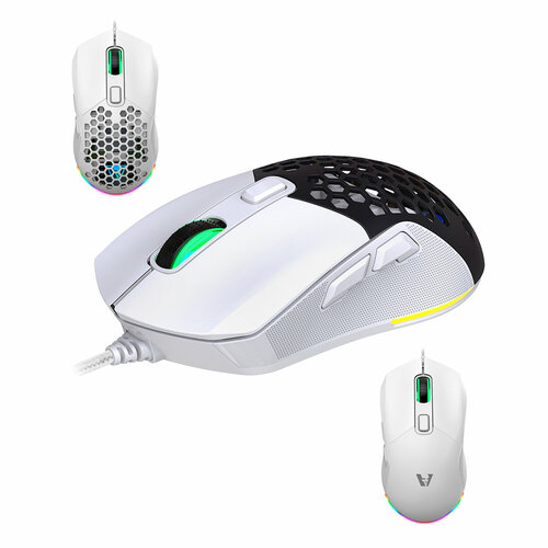 Игровая мышь проводная VOROTEX M3, белый