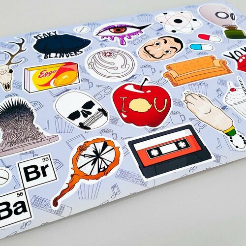 Стикерпак Антистресс с сериалами Размер А5 590₽