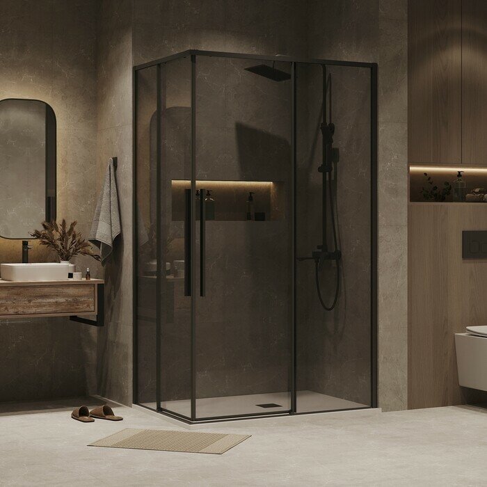 Grossman Galaxy 100х90 тонированный, черный матовый (300. K33.01.1090.21.10)