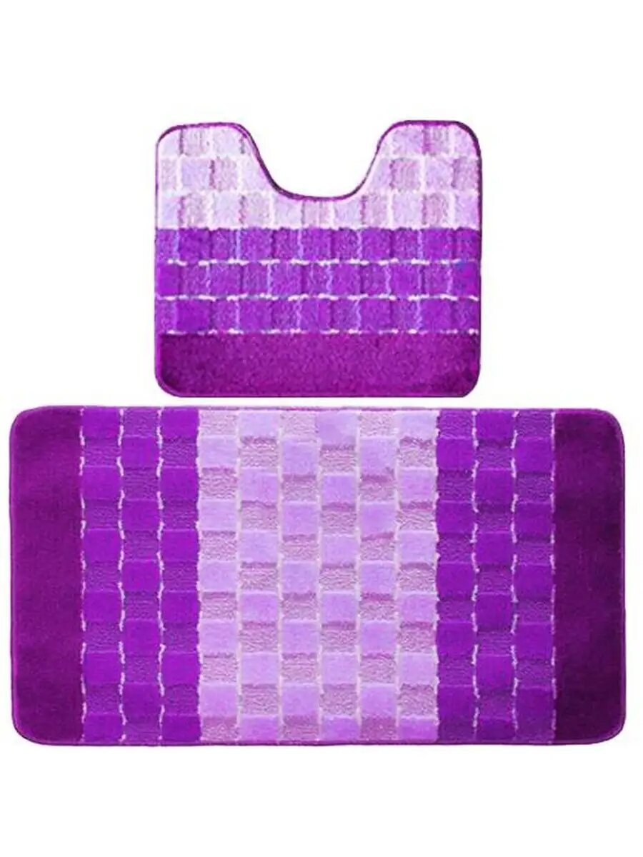 Комплект ковриков для в к из 2 шт 60х100 50х60см