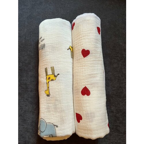 Муслиновые пелёнки для детей MiKids, 75 х 105см, 2 штуки в наборе