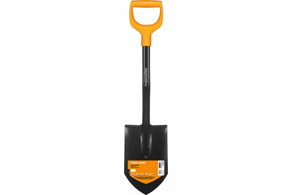 Лопата Fiskars Solid, штыковая, короткая, автомобильная, 1014809