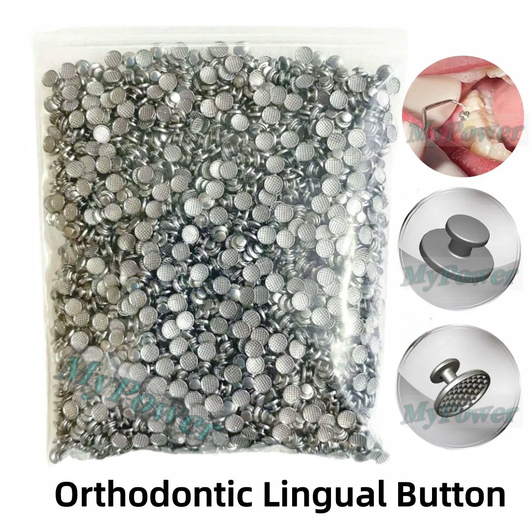 Ортодонтическая языковая кнопка ACMEDENT Lingual Button, 50 Pieces