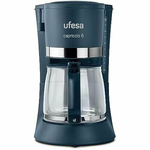 Капельная кофемашина Ufesa CG7114 Capriccio 6 чашек 600 Вт графин 06 л постоянный фильтр противокапельная система автоматическое отключение синий 1290300₽