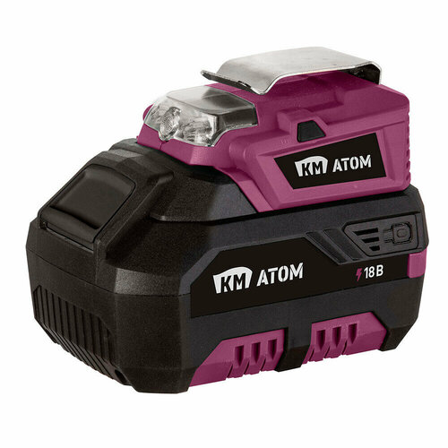 Фонарь ручной КМ атом CFU-181 светодиодный 1 LED 06 Вт аккумуляторный Li-Ion пластик с USB-A 1572₽