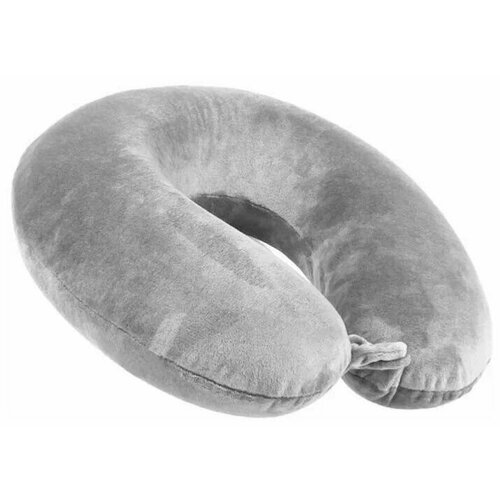 Подушка для шеи Memory Foam, светло-серый