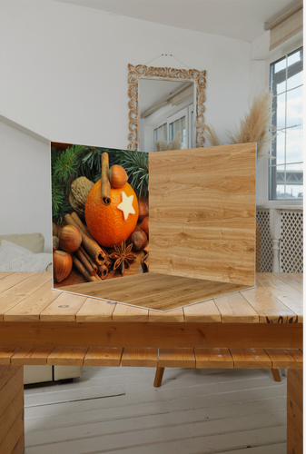 Изображение товара Фотобокс / фотофон для предметной съемки 3d безбликовый новогодний 30*30 см