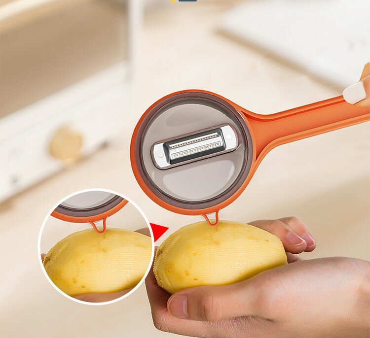 фото Овощная овощечистка с емкостью для хранения