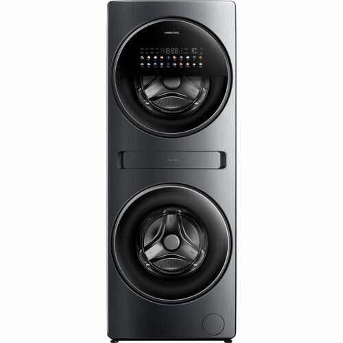 Стиральная машина c сушкой HIBERG TOWER i-DD 107-612 Sd с двумя барабанами верхний барабан загрузка 6 кг нижний 10 кг для стирки и 7 кг для сушки инверторный мотор прямой привод электронное управление класс энергоэффективности А автодозиров 215000₽
