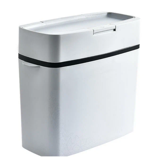 Мусорное ведро Vapaa с крышкой, белый, 31х36х16 см