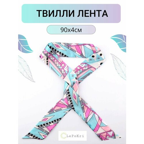 Лента твилли шелковая цвет красный №36