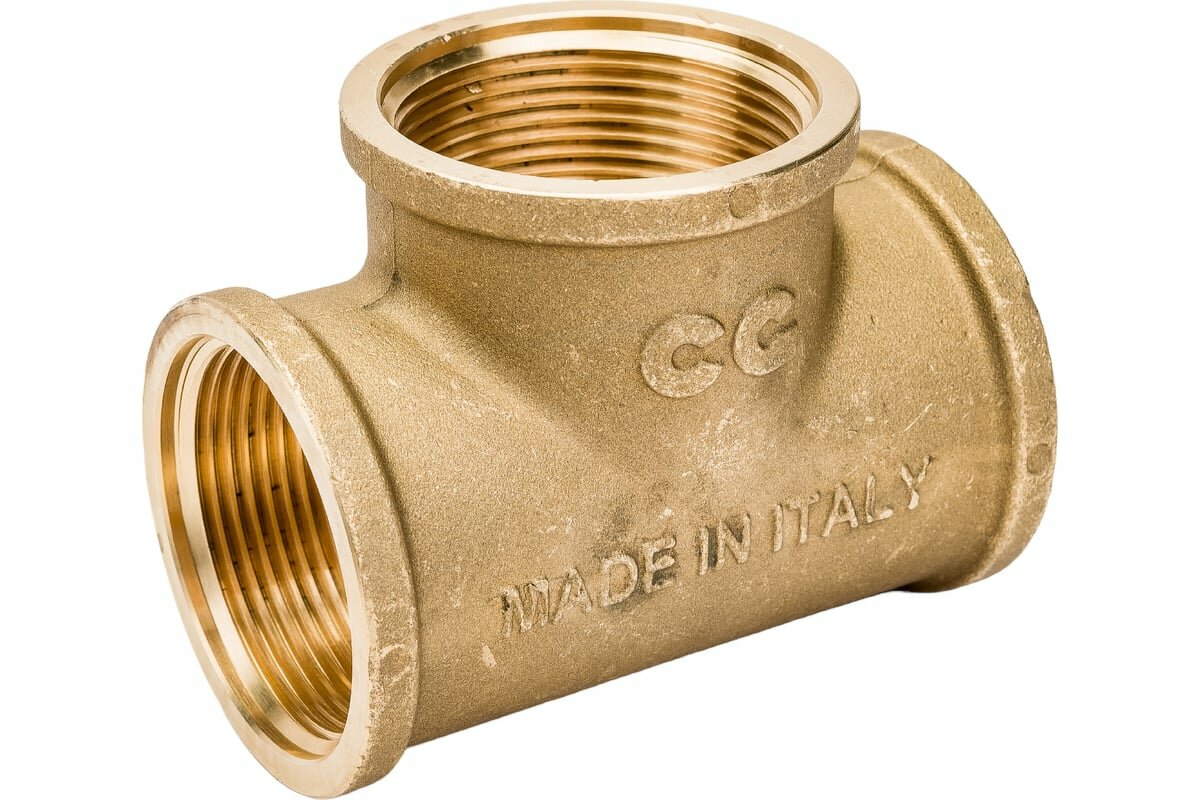 Тройник В 1 1/2", латунный — фото 1