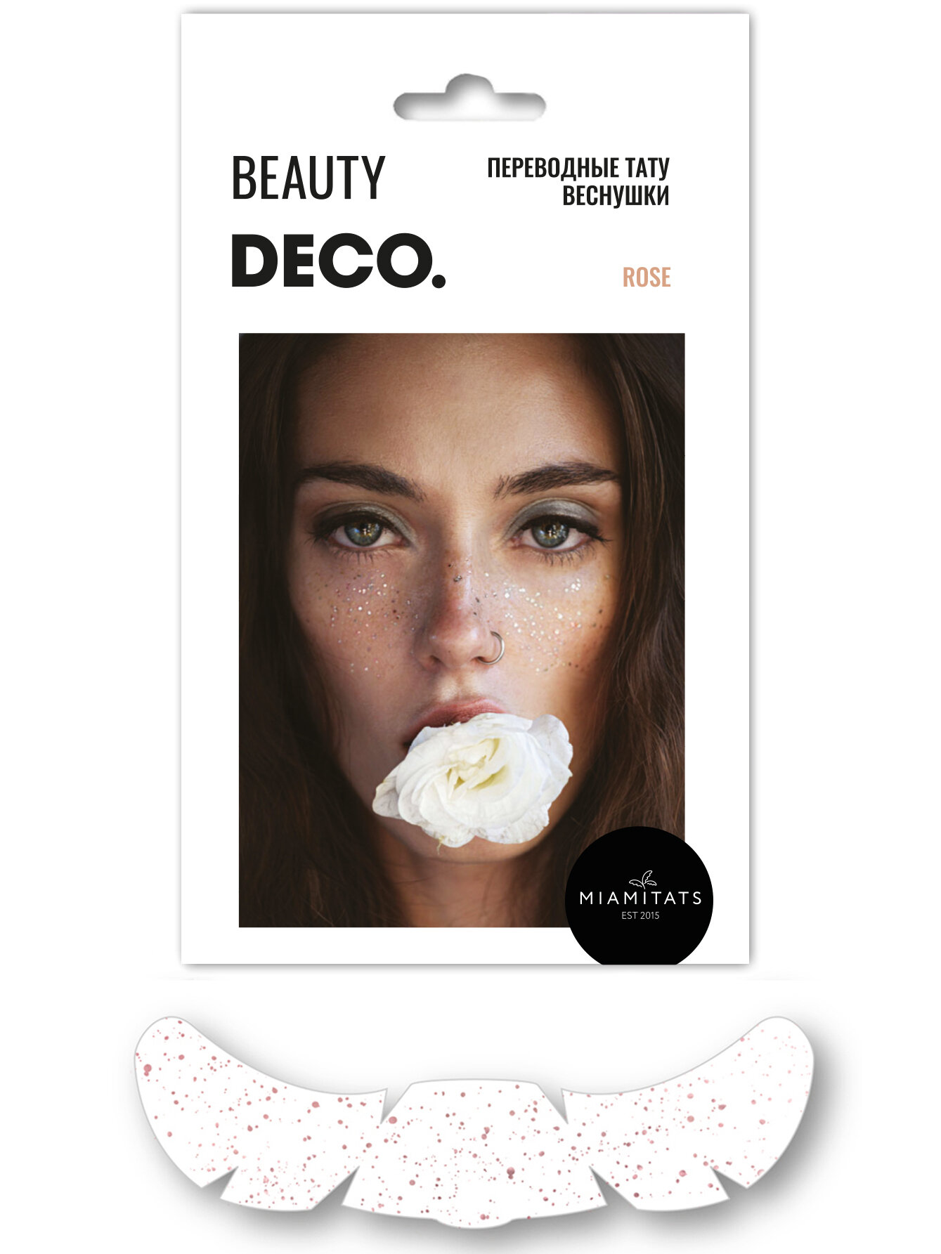DECO. Набор переводных тату-веснушек by Miami tattoos (Rose)