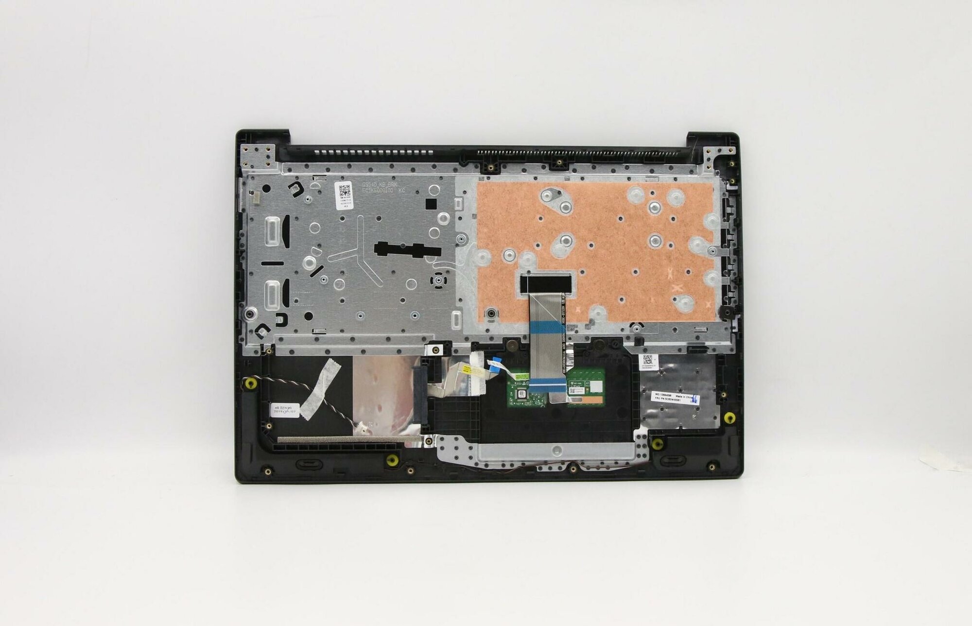 Верхняя панель с клавиатурой (топкейс) для ноутбука Lenovo IdeaPad S145-15IIL. раскладка - русская, без подсветки, серая (5CB0W45581), оригинал — фото 1