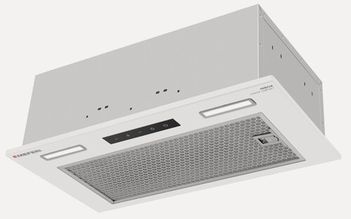 Изображение товара Вытяжка кухонная MEFERI INBOX52WH SENSOR COMFORT на 52 см встраиваемая, белая, производительность 950 м3/ч, 3 скорости