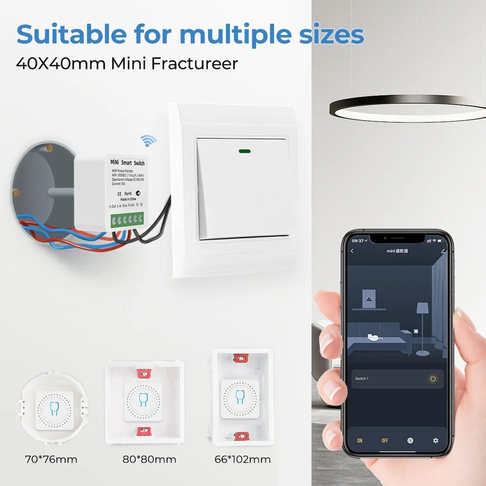 Модуль автоматизации умного дома Tuya ZigBee Smart Switch, NO Power Monitor, Wifi Switch — фото 1