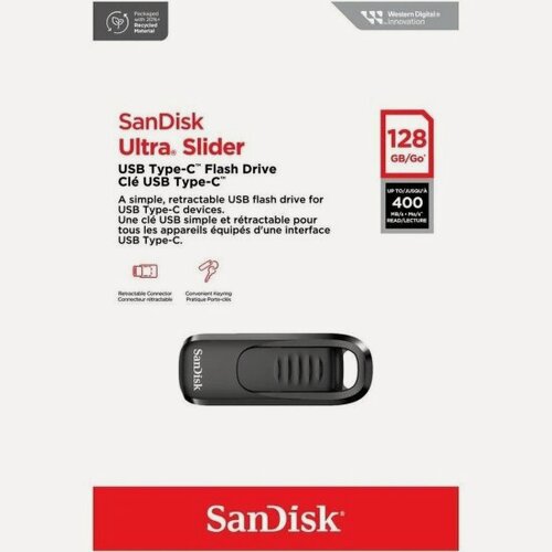 Изображение товара USB флешка Sandisk 128Gb Ultra Slider USB Type-C 3.2 Gen 1