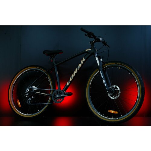 Велосипед горный LORAK Sel 9300 Матовый Черный/Коричневый 22 рама, под рост 187-197см.