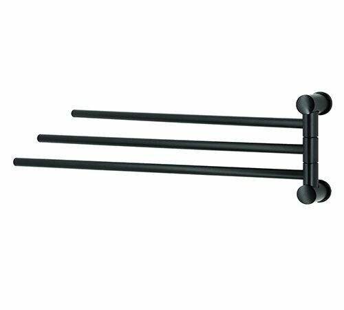 Держатель для полотенец в ванную черный K-1033BLACK WasserKRAFT
