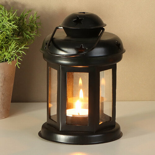 Подсвечник фонарь Severo 15 см черный 1306₽