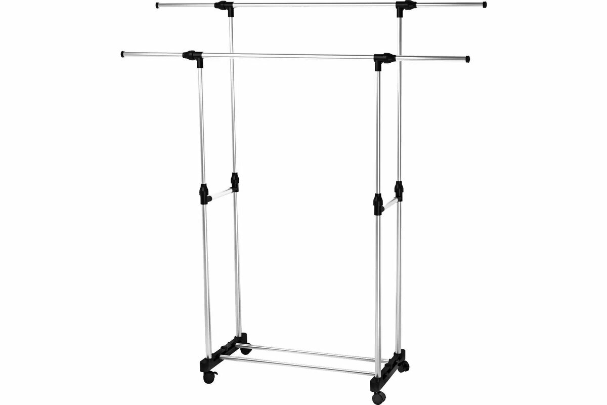 Вешалка напольная двойная Gromell 145x150x42 см нагрузка до 20 кг металл цвет серый - фото №1
