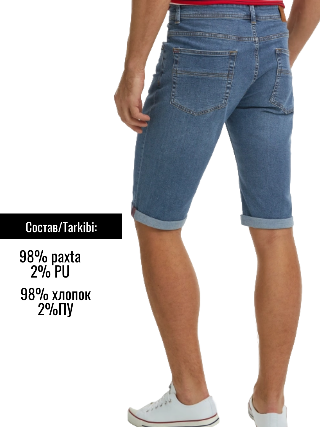 Шорты  1, размер 29, голубой — фото 1