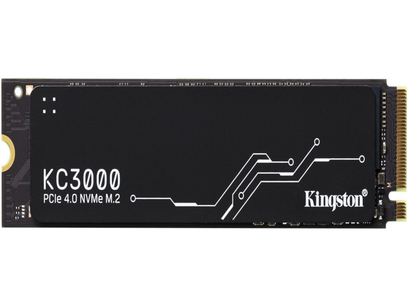 Твердотельный накопитель твердотельный накопитель/ SSD KC3000, 1024GB, M.2(22x80mm), NVMe, PCIe 4.0 x4, 3D TLC, R/W 7000/6000MB/s, IOPs 900 000/1 000 000, DRAM buffer 1024MB, TBW 800, DWPD 0.71, with Heat Spreader (60 мес)