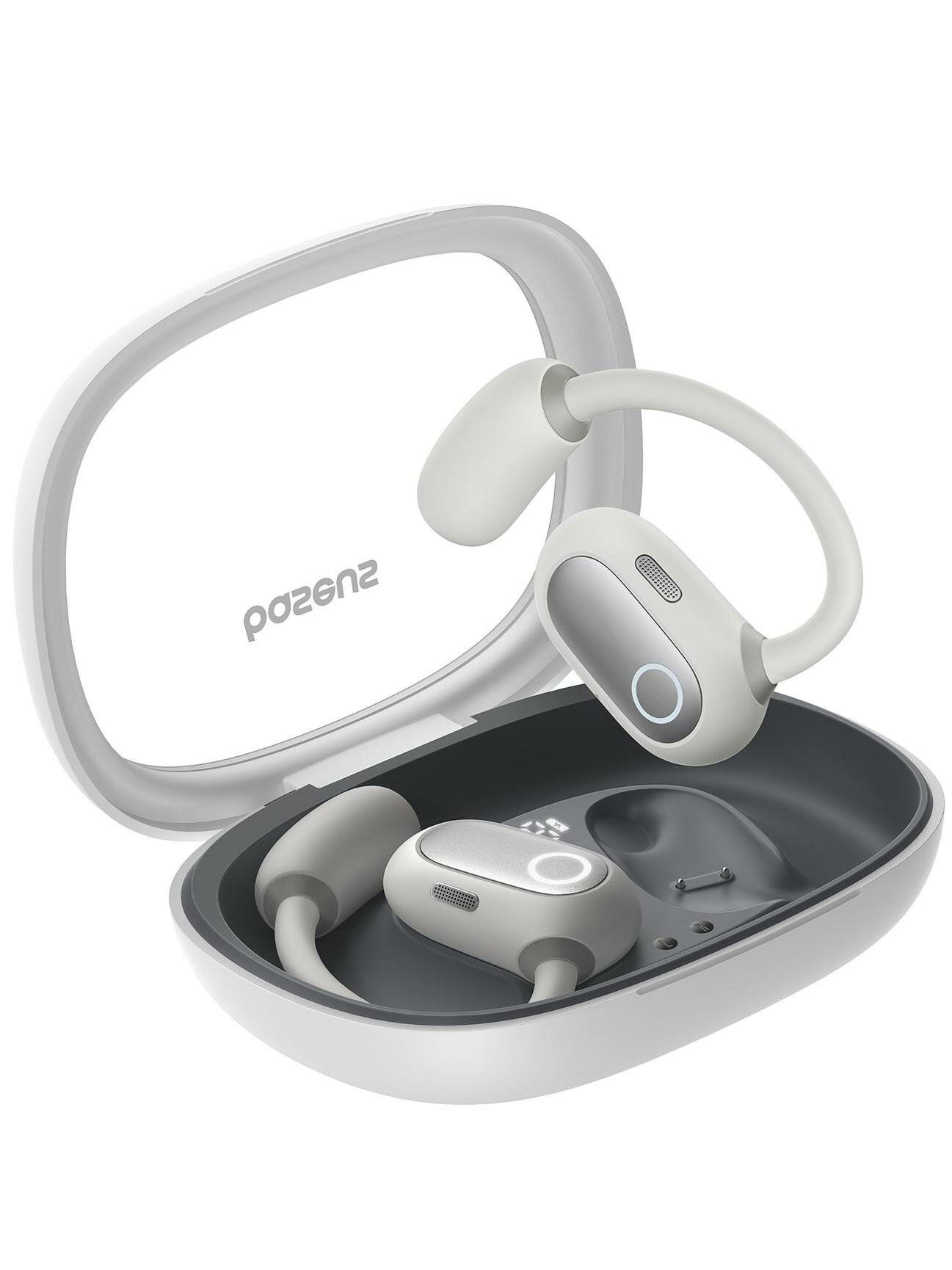Спортивные наушники Bluetooth Baseus Eli Fit Open-Ear True Wireless Moon White