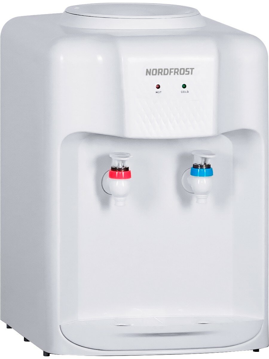 Настольный кулер для воды NORDFROST D-10W с электронным охлаждением и нагревом, белый