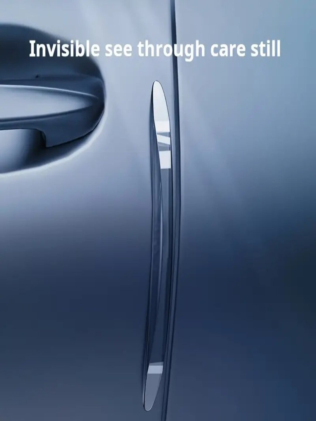 Накладки на двери 4шт автомобиля защитные, противоударные накладки, прозрачные