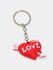 Брелок в виде сердца, для ключей красное сердце