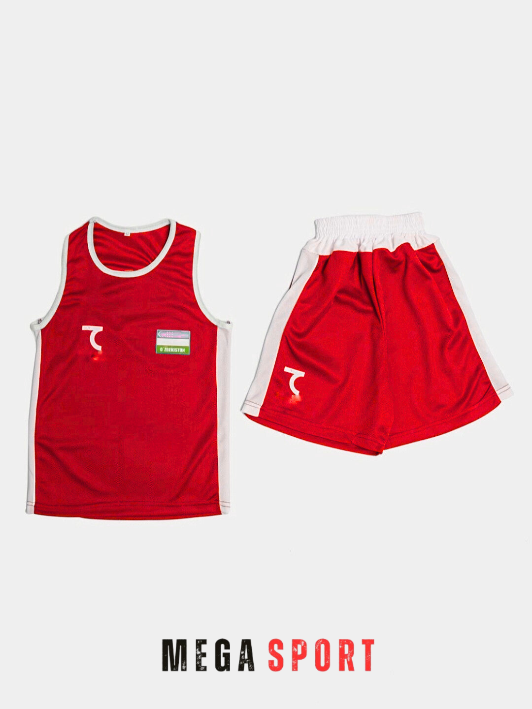 Халат боксёрский , размер 40-42, красно-белый — фото 1