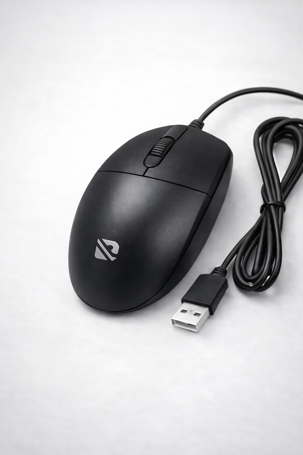 Проводная мышь DELCOM DM-620, для обеих рук, бесшумное нажатие — фото 1